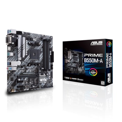 Image of ASUS Prime B550M-A mATX Mainboard Sockel AM4 M.2/USB3.2/HDMI/DVI/VGA