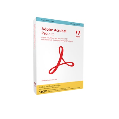 Image of Adobe Acrobat Pro 2020 | Studenten & Lehrer | Box & Produktschlüssel