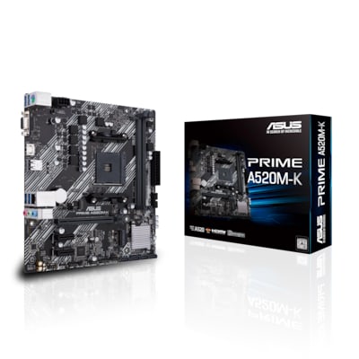 Image of ASUS PRIME A520M-K mATX Mainboard Sockel AM4 M2/USB32/HDMI/D-Sub/SATA