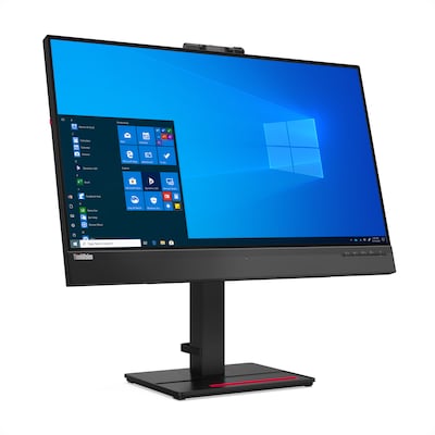 Image of 27" Lenovo ThinkVision T27hv-20 - 2560x1440 - IPS - 90W USB HUB - LAN (RJ-45) - Webcam / Speakers