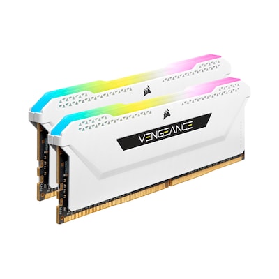 Image of 32GB (2x16GB) Corsair Vengeance RGB PRO SL DDR4-3600 RAM CL18 (18-22-22-42) Weiß