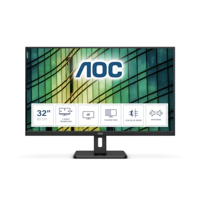 Image of AOC U32E2N 80cm (315") 4K UHD VA Office Monitor HDMI/DP 60Hz Sync 4ms