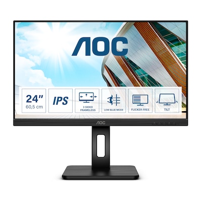 Image of AOC Q24P2Q 60,5cm (23,8") WQHD 16:9 IPS Office Monitor HDMI/DP/VGA Pivot HV