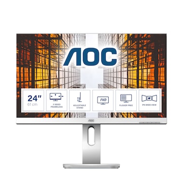 Image of AOC X24P1/GR 61cm (24") Business Monitor 16:10 VGA/DVI/HDMI/DP 4ms 50Mio:1