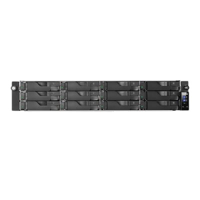 Image of ASUSTOR AS6512RD+Rail NAS System Lockerstor 12RD 12-Bay Atom C3538 2x Netzteil