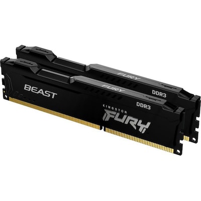 Image of 16GB (2x8GB) KINGSTON FURY Beast schwarz DDR3-1866 CL10 RAM Arbeitsspeicher Kit