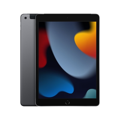 Image of Apple 10,2-inch iPad Wi-Fi + Cellular - 9. Generation - Tablet - 64GB - 25,9 cm (10,2) IPS (2160 x 1620) - 3G, 4G - LTE - Space-grau (MK473FD/A) - Sonderposten