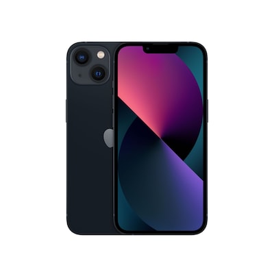 Image of Apple iPhone 13 - Smartphone - Dual-SIM - 5G NR - 256GB - 6.1 - 2532 x 1170 Pixel (460 ppi (Pixel pro )) - Super Retina XDR Display - 2 x Rückkamera 12 MP Frontkamera - Midnight (MLQ63ZD/A)