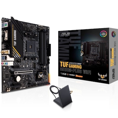 Image of ASUS TUF A520M-Plus WIFI mATX Mainboard Sockel AM4 M.2/USB3.2/HDMI/D-Sub/WIFI