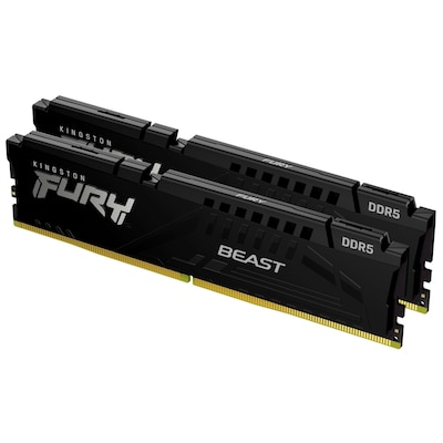 Image of 32GB (2x16GB) KINGSTON FURY Beast Black DDR5-5200 CL40 RAM Gaming Arbeitssp Kit