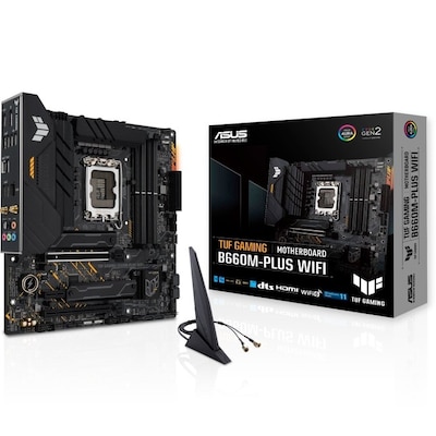 Image of ASUS TUF Gaming B660M-Plus WIFI mATX Mainboard 1700 DP/HDMI/M.2/Typ C