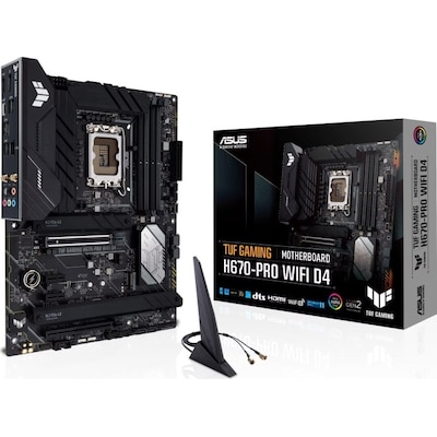 Image of ASUS TUF Gaming H670-Pro Wifi D4 ATX Mainboard Sockel 1700 M2/HDMI/DVI/WIFI