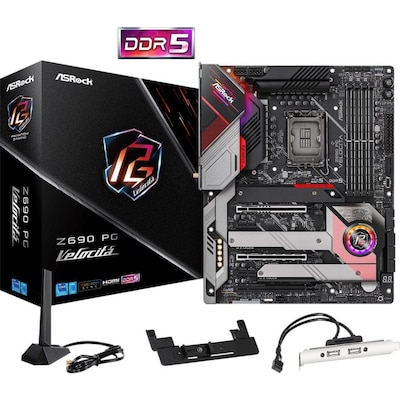 Image of ASRock Z690 PG Velocita ATX Mainboard Sockel 1700 RGB/GL/M2/HDMI/USB32/BT/WIFI