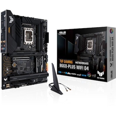 Image of ASUS TUF GAMING B660-PLUS WIFI D4 ATX Mainboard Sockel 1700 USB-C/HDMI/DP