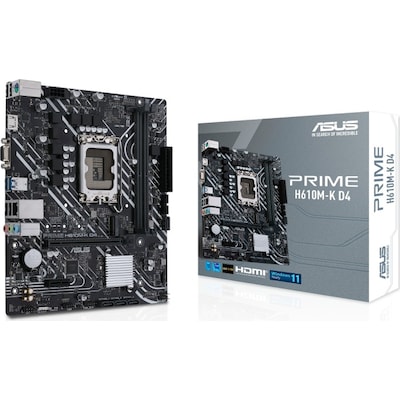 Image of ASUS PRIME H610M-K D4 mATX Mainboard Sockel 1700 HDMI/VGA