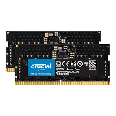 Image of 32GB (2x16GB) Crucial DDR5-4800 CL 40 SO-DIMM RAM Notebook Speicher Kit