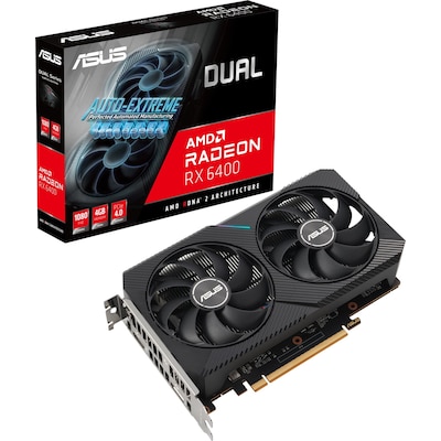 Image of ASUS AMD Radeon RX 6400 Dual Grafikkarte 4GB GDDR6 DP/HDMI