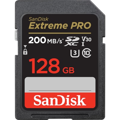 Image of SanDisk Extreme Pro 128 GB SDXC UHS-I-Speicherkarte (2022) bis 200 MB/s