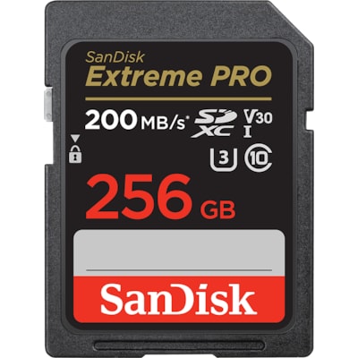 Image of SanDisk Extreme Pro 256 GB SDXC UHS-I-Speicherkarte (2022) bis 200 MB/s