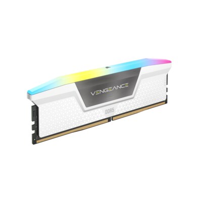 Image of 32GB (2x16GB) CORSAIR VENGEANCE RGB DDR5-5600 RAM CL36 Arbeitsspeicher Kit White