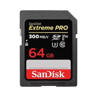Image of SanDisk Extreme Pro 64 GB SDXC UHS-II-Speicherkarte bis 300 MB/s