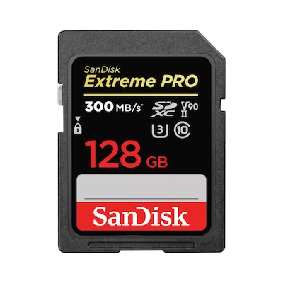 Image of SanDisk Extreme Pro 128 GB SDXC UHS-II-Speicherkarte bis 300 MB/s