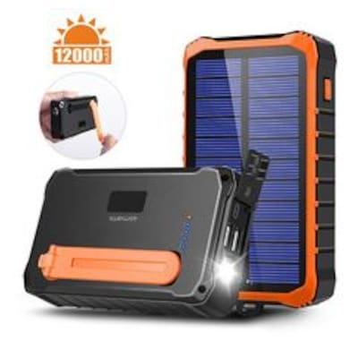 Image of 4smarts Solar Powerbank Prepper 12000mAh schwarz/ orange 456633