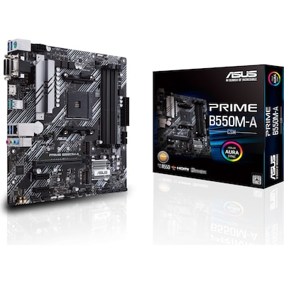 Image of ASUS Prime B550M-A/CSM mATX Mainboard Sockel AM4 M.2/USB3.2/HDMI/DVI/VGA