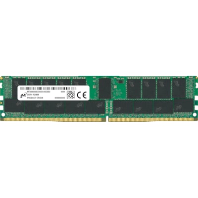 Image of 32GB (1x32GB) MICRON RDIMM DDR4-3200, CL22-22-22, reg ECC, dual ranked x4