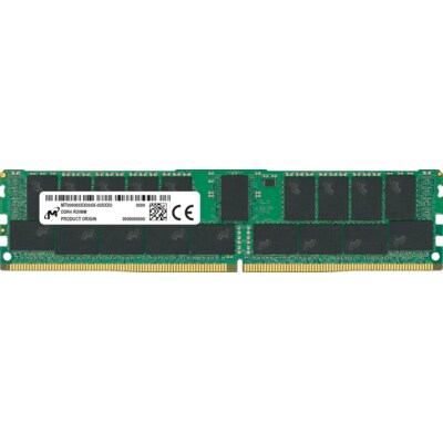 Image of 32GB (1x32GB) MICRON RDIMM DDR4-2666, CL19-19-19, reg ECC, dual ranked x4