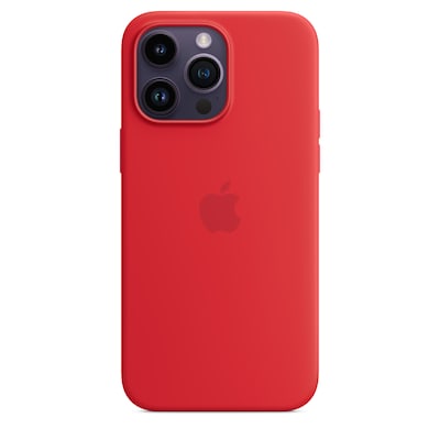 Image of Apple iPhone 14 Pro Max Silicone Case with MagSafe - (PRODUCT)RED