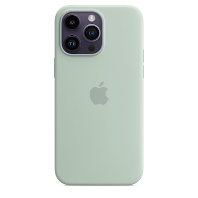 Image of Apple Original iPhone 14 Pro Max Silikon Case mit MagSafe Agavengrün