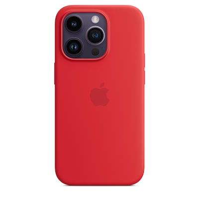 Image of Apple iPhone 14 Pro Silicone Case with MagSafe - (PRODUCT)RED