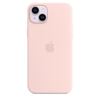 Image of APPLE iPhone 14 Plus Silicone Case with MagSafe - Chalk Pink (MPT73ZM/A)