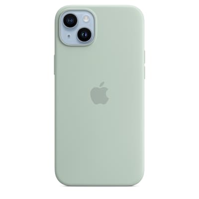 Image of Apple Original iPhone 14 Plus Silikon Case mit MagSafe Agavengrün