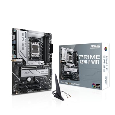 Image of ASUS PRIME X670-P WIFI ATX Mainboard Sockel AM5 WIFI/M.2/USB3.2 Typ C/HDMI/DP