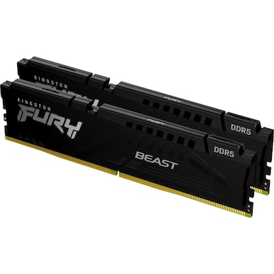 Image of 32GB (2x16GB) KINGSTON DIMM FURY Beast Black DDR5-6000 CL36 RAM Arbeitsspeicher