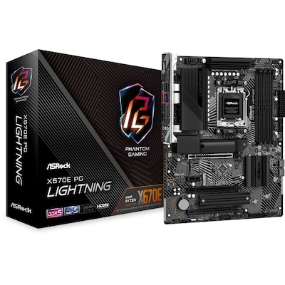 Image of ASRock X670E PHANTOM GAMING LIGHTNING ATX Mainboard AM5 HDMI/DP/M2/USB32