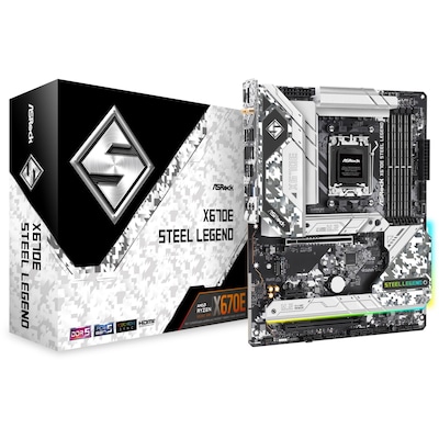 Image of ASRock X670E STEEL LEGEND ATX Mainboard AM5 HDMI/DP/M.2/WIFI/BT/USB3.2 -C