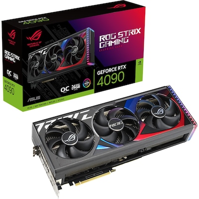 Image of ASUS ROG STRIX GeForce RTX 4090 OC Gaming Grafikkarte, 24GB GDDR6X, 2xHDMI, 3xDP