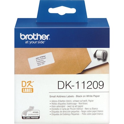Image of Brother DK-11209 Einzeletiketten (Papier) – 62 x 29 mm, 800 Stück pro Rolle