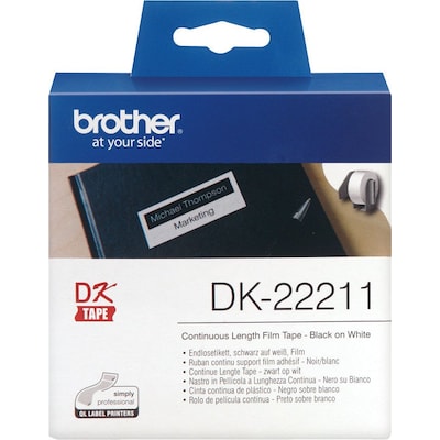 Image of Brother DK-22211 Endlosetiketten (Film) – weiß, 29 mm x 15,24 m