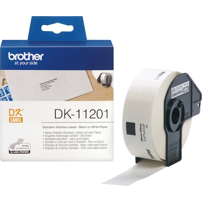 Image of Brother DK-11201 Einzeletiketten (Papier) – 29 x 90 mm, 400 Stk./ Rolle