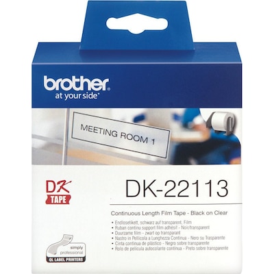 Image of Brother DK-22113 Endlosetiketten (Film) – transparent, 62 mm x 15,24 m