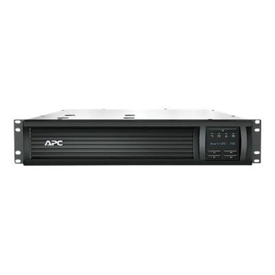 Image of APC Smart-UPS 750VA LCD RM - USV (Rack - einbaufähig) - Wechselstrom 230 V - 500 Watt - 750 VA - Ethernet, RS-232, USB - Ausgangsanschlüsse: 4 - 2U - Schwarz - mit APC UPS Network Management Card