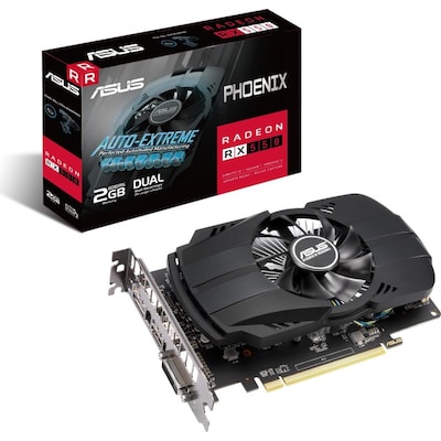 Image of ASUS AMD Radeon RX 550 Phoenix EVO Grafikkarte 2GB GDDR5 HDMI/DP/DVI