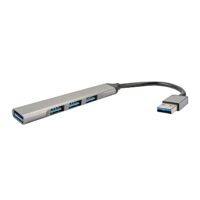 Image of 4smarts 4in1 Hub 3x USB-A 20, 1x USB-A 30 spacegrau