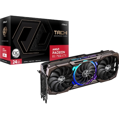 Image of ASROCK AMD Radeon RX 7900 XTX Taichi Gaming OC Grafikkarte 24GB GDDR6 HDMI 3xDP