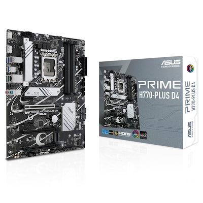 Image of ASUS PRIME H770-PLUS D4 ATX Mainboard Sockel 1700 DP/HDMI/USB-C