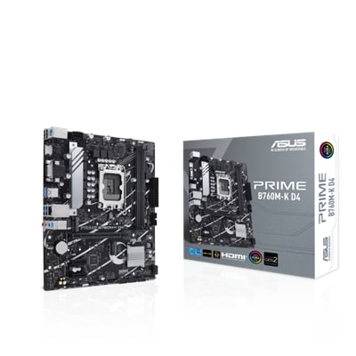 Image of ASUS PRIME B760M-K D4 mATX Mainboard Sockel 1700 DP/HDMI/USB-A